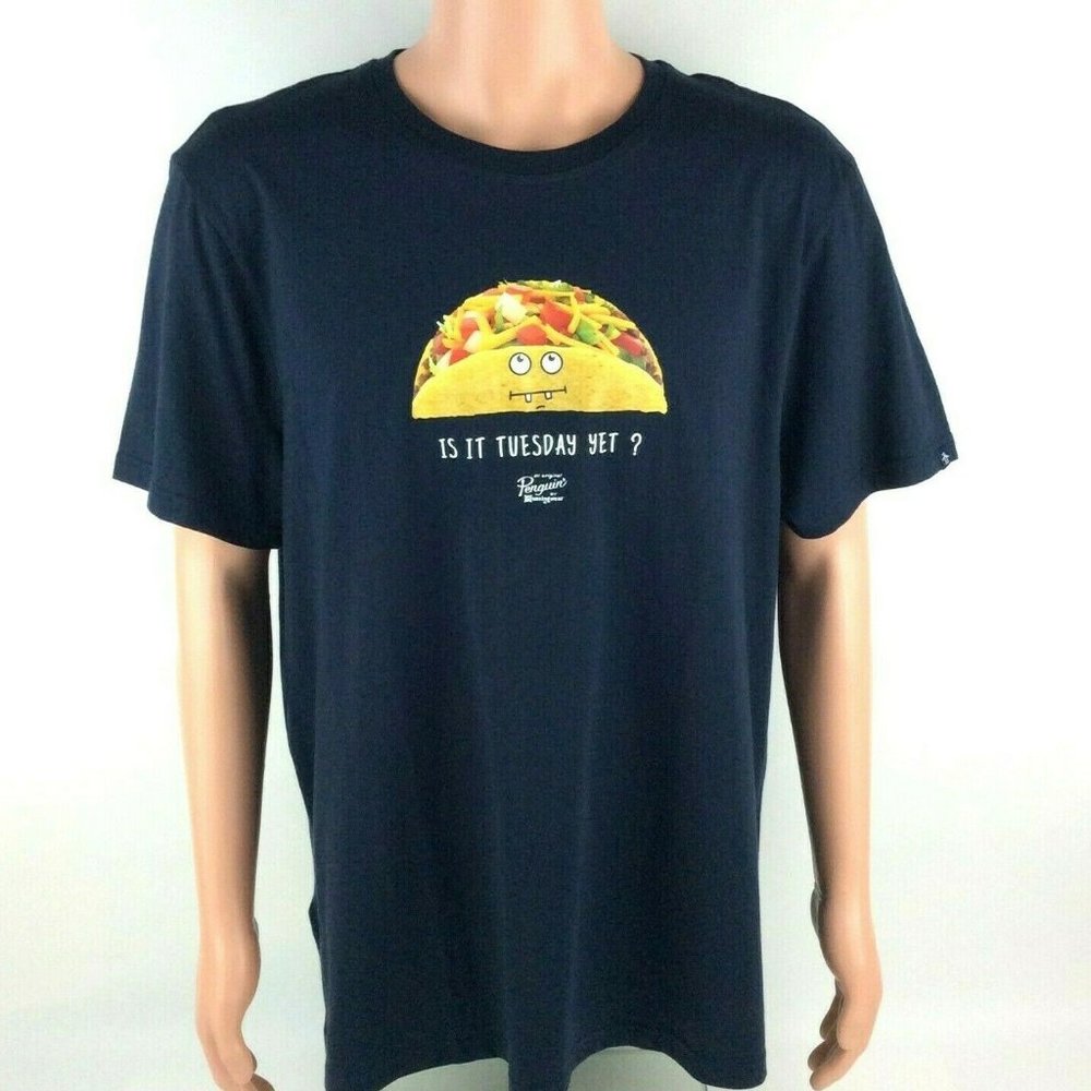 IS IT TACO TUESDAY YET T-Shirt Men's XXL, Navy